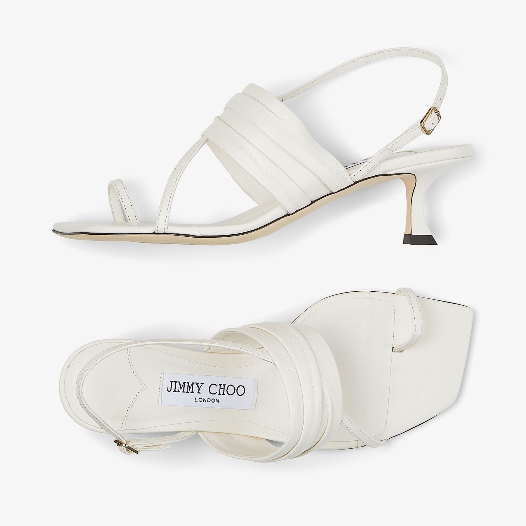 Beziers 50
Latte Nappa Leather Sandals - 5