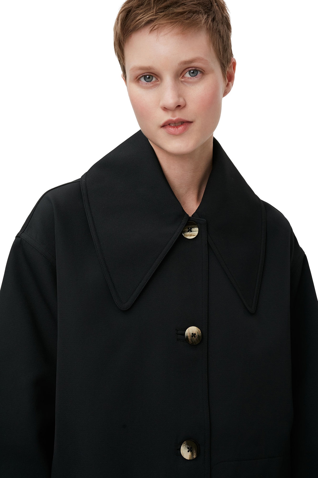 HEAVY TWILL OVERSIZED MIDI JACKET - 5