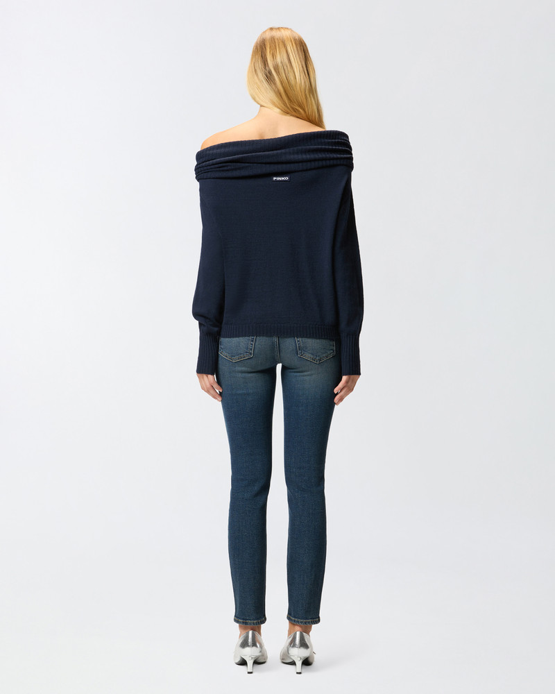 LONG-SLEEVED SWEATER WITH OPEN SHOULDERS 4