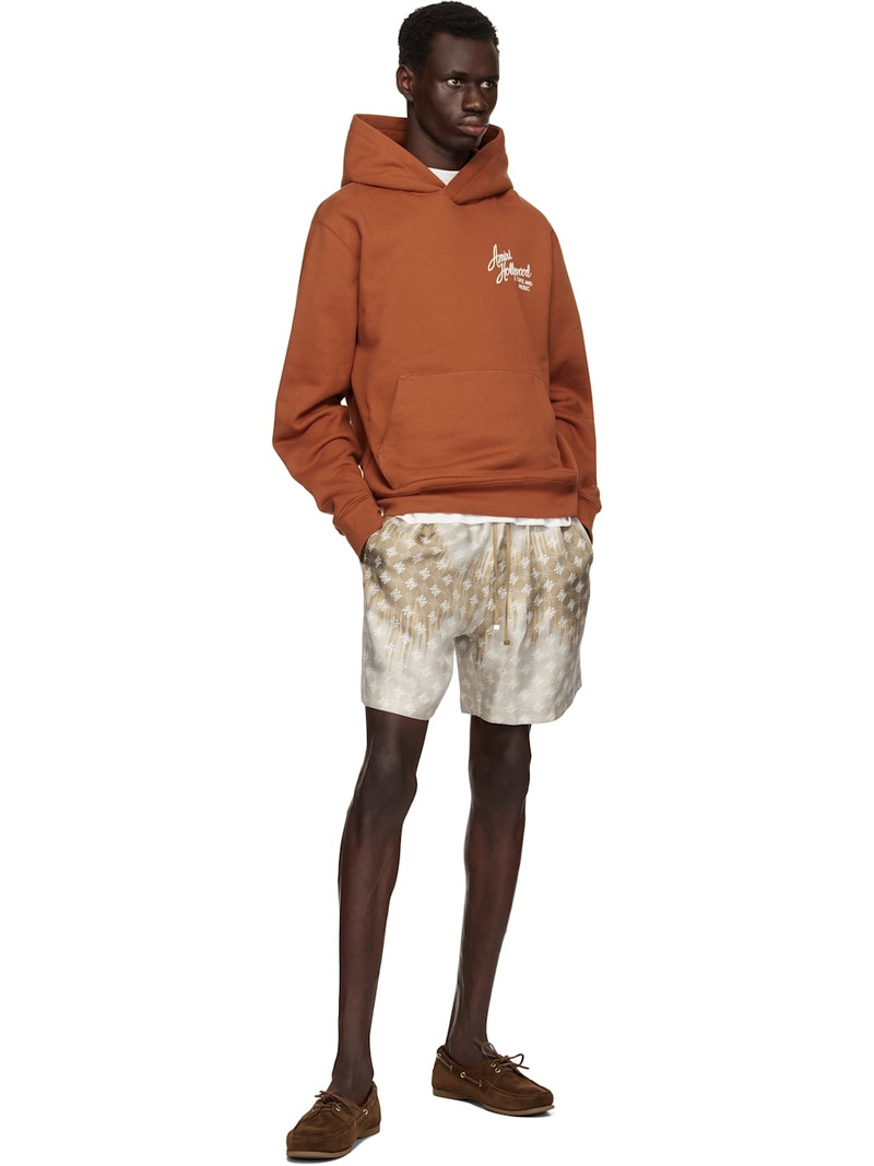 AMIRI Orange 'Amiri Hollywood' Hoodie outlook