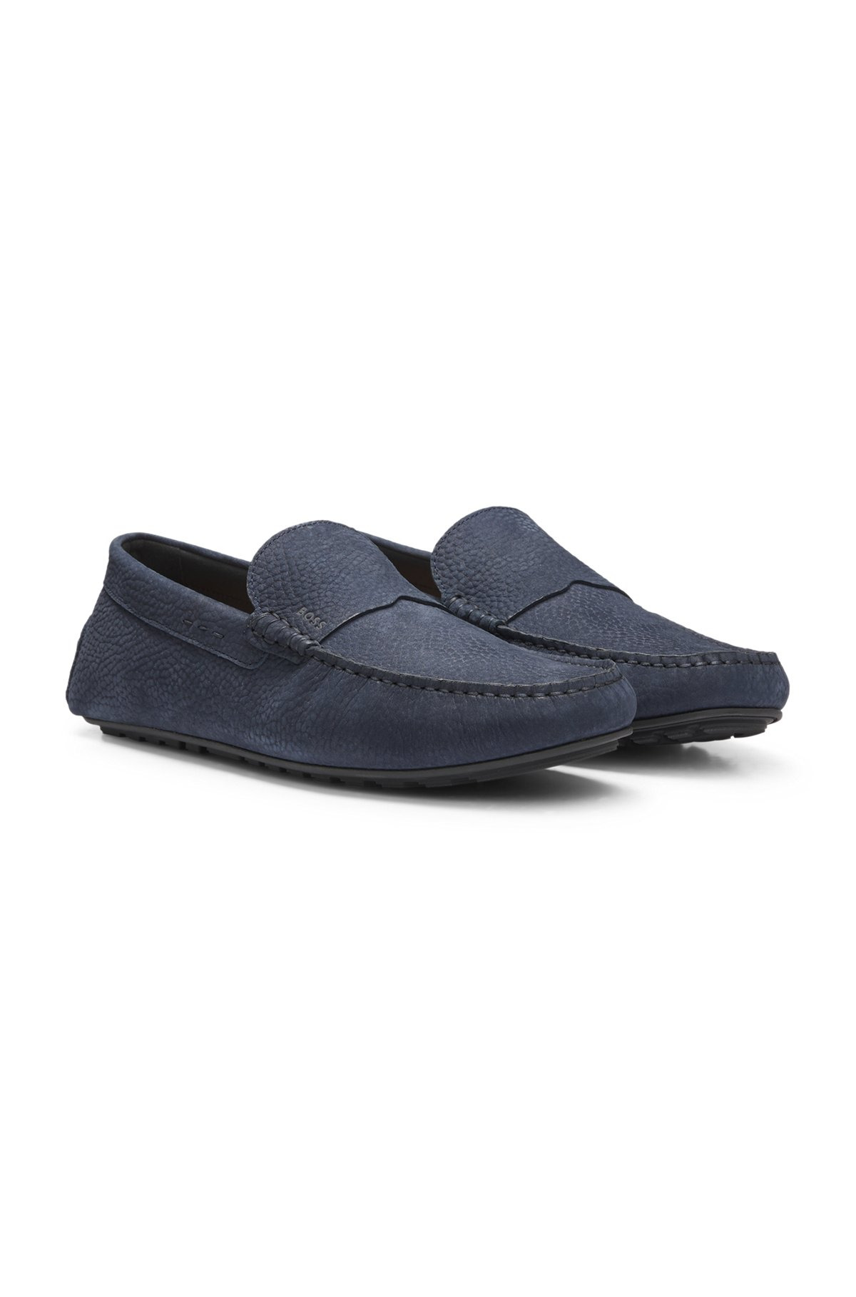 NUBUCK-LEATHER LOAFERS WITH DRIVER SOLE - 2