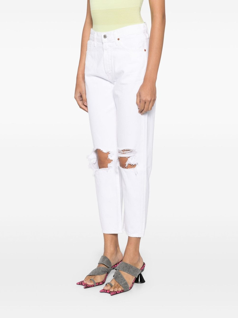distressed straight-leg jeans 3