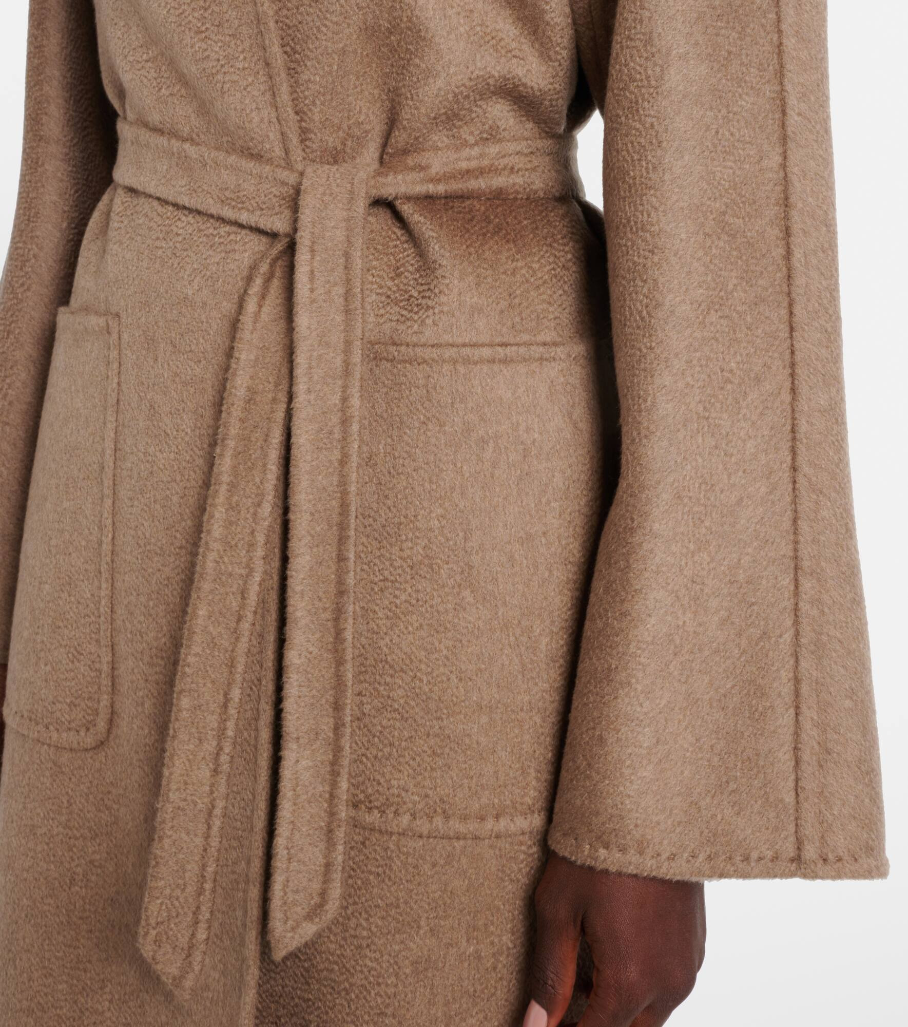 Lilia cashmere wrap coat - 5