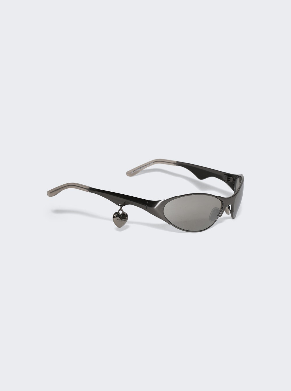 Metal Frame Charm Sunglasses Antique Silver - 4