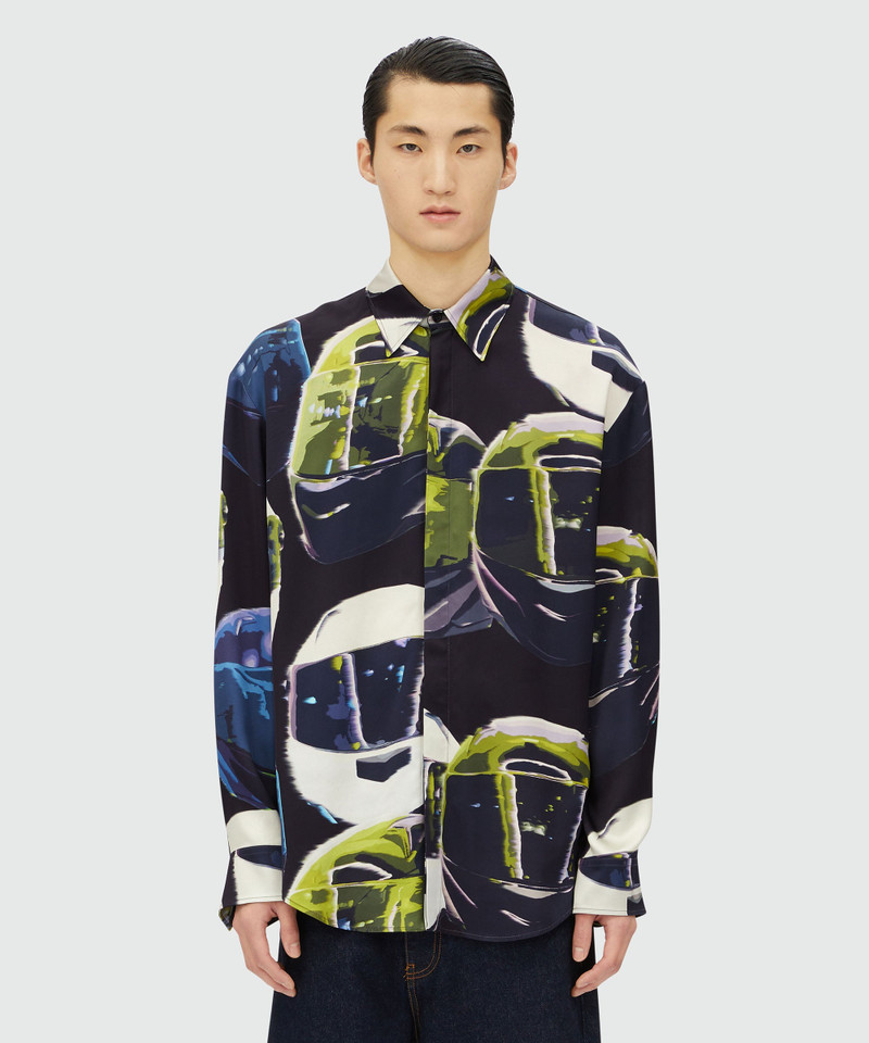 MSGM Viscose printed shirt outlook