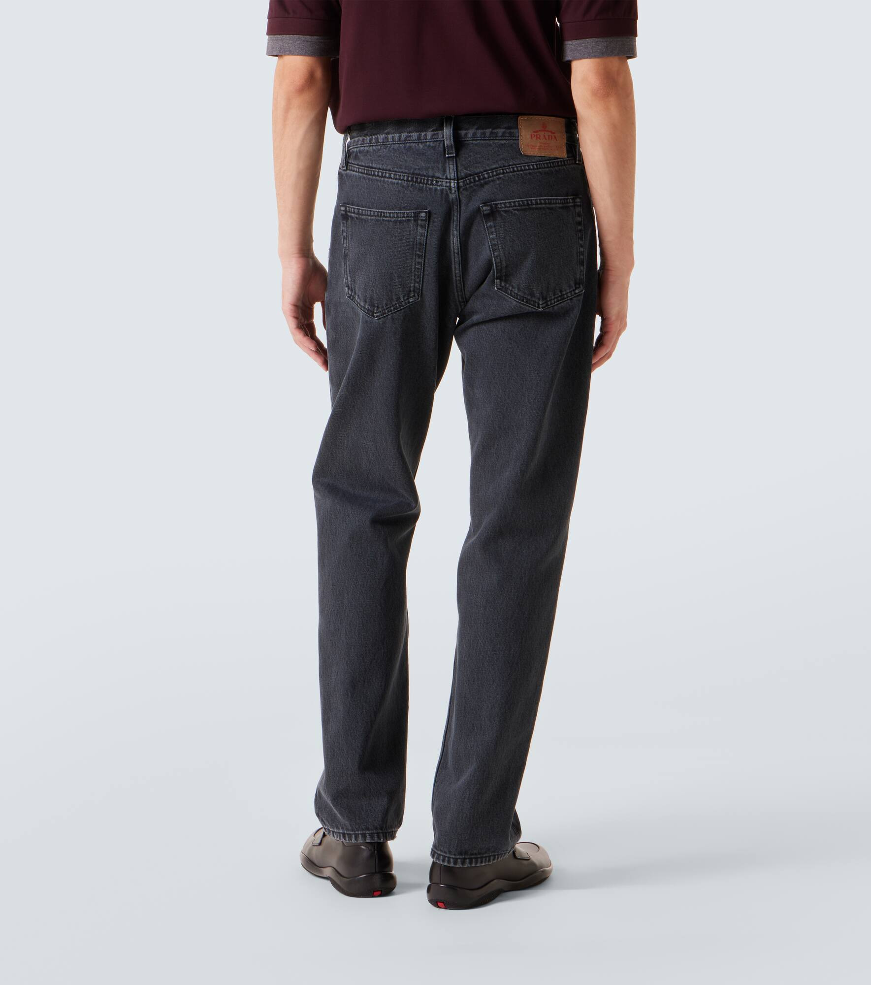 Mid-rise straight jeans - 4