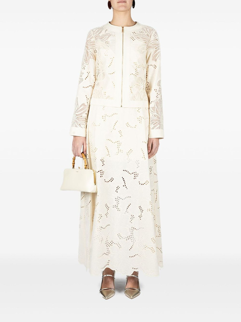 ELIE SAAB broderie-anglaise jacket outlook
