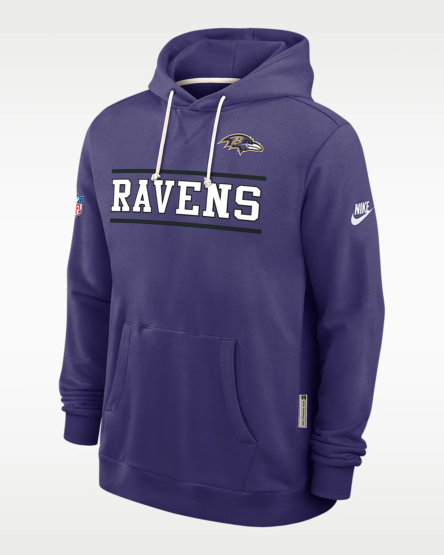 Baltimore Ravens Alt Standard Issue Men's Nike Dri-FIT NFL Pullover Hoodie - 1