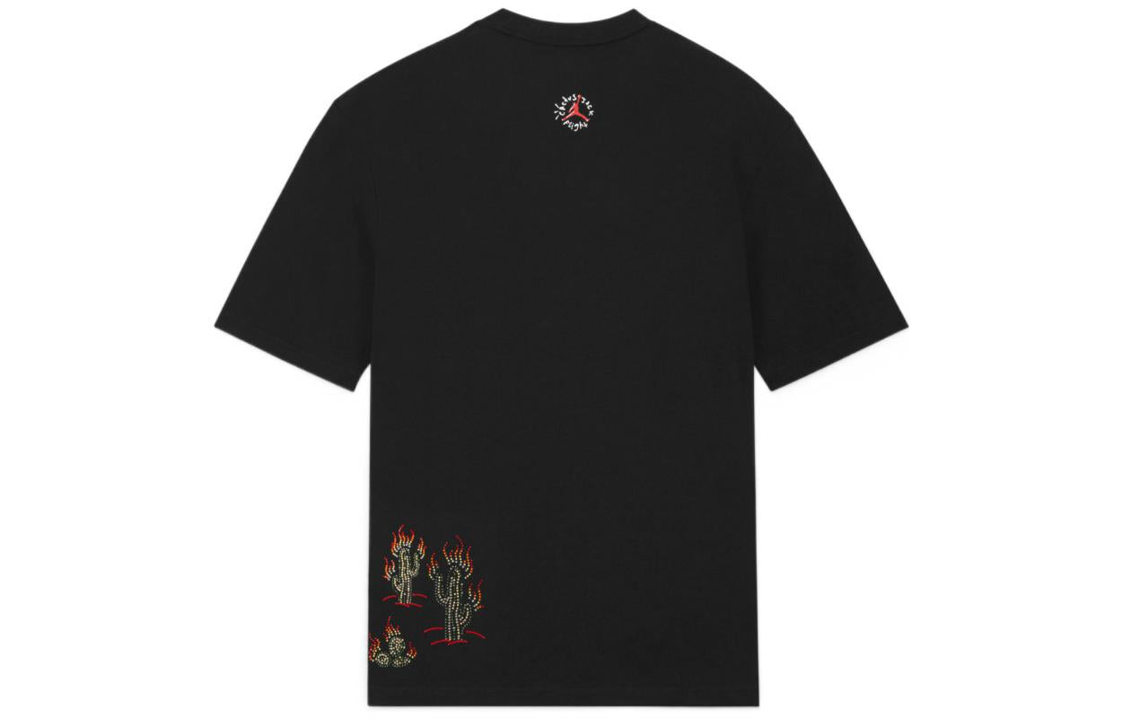 Air Jordan x Travis Scott Flight Graphic T-shirt 'Black' DO4101-010 - 2
