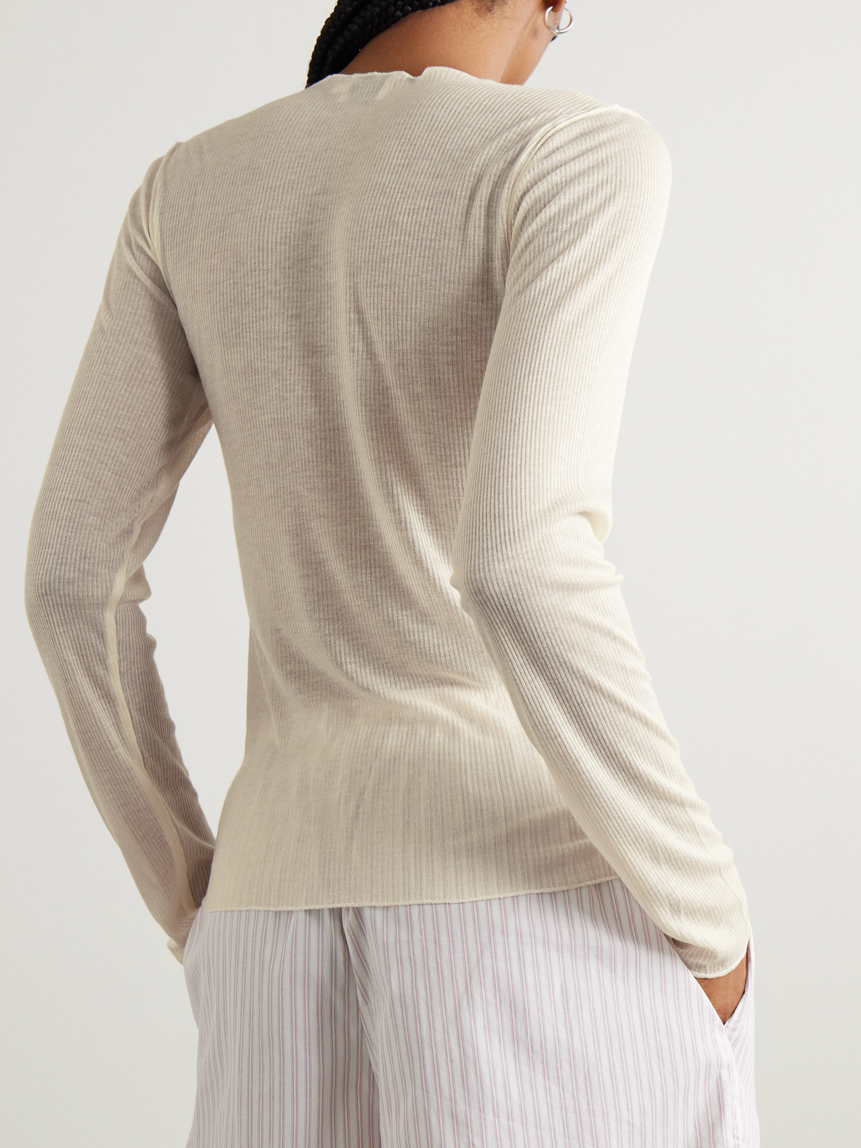 Ribbed Ecovero-blend Top - 3