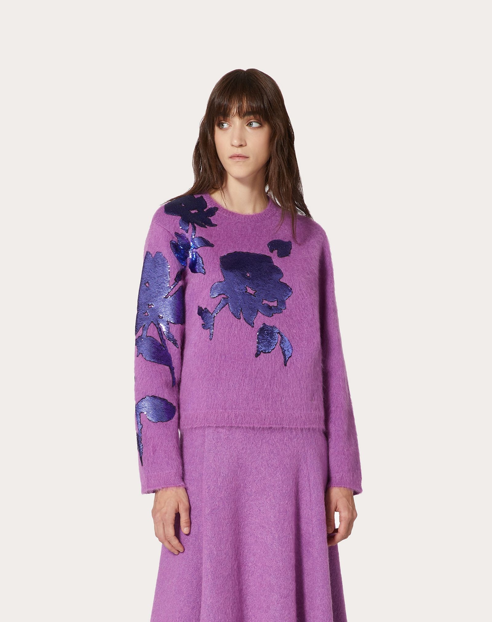 Embroidered Mohair Wool Polyamide Sweater - 3