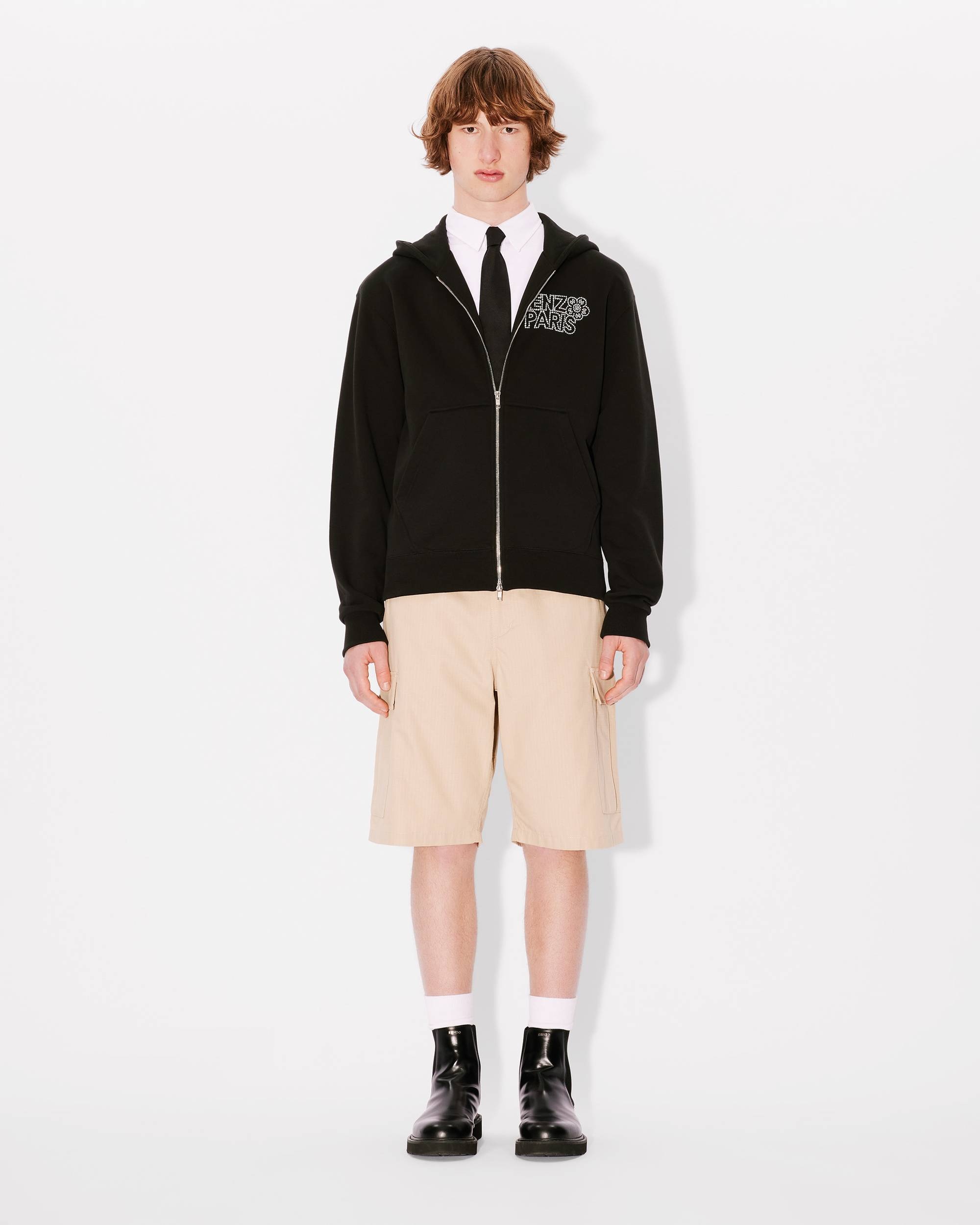 'KENZO Constellation' embroidered zipped hoodie - 5