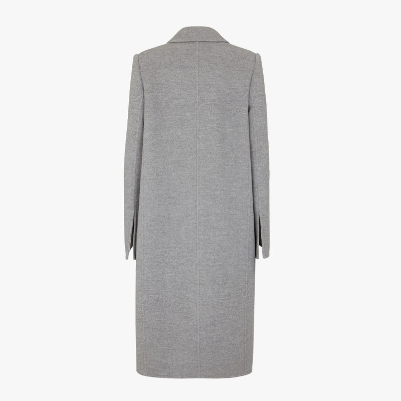 FENDI Gray wool coat outlook