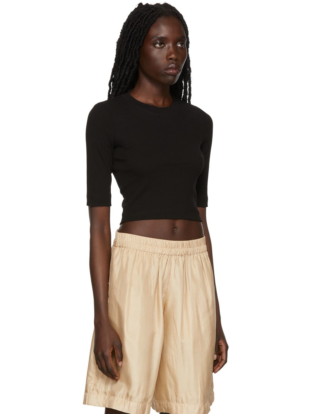 Black Cotton T-Shirt - 2