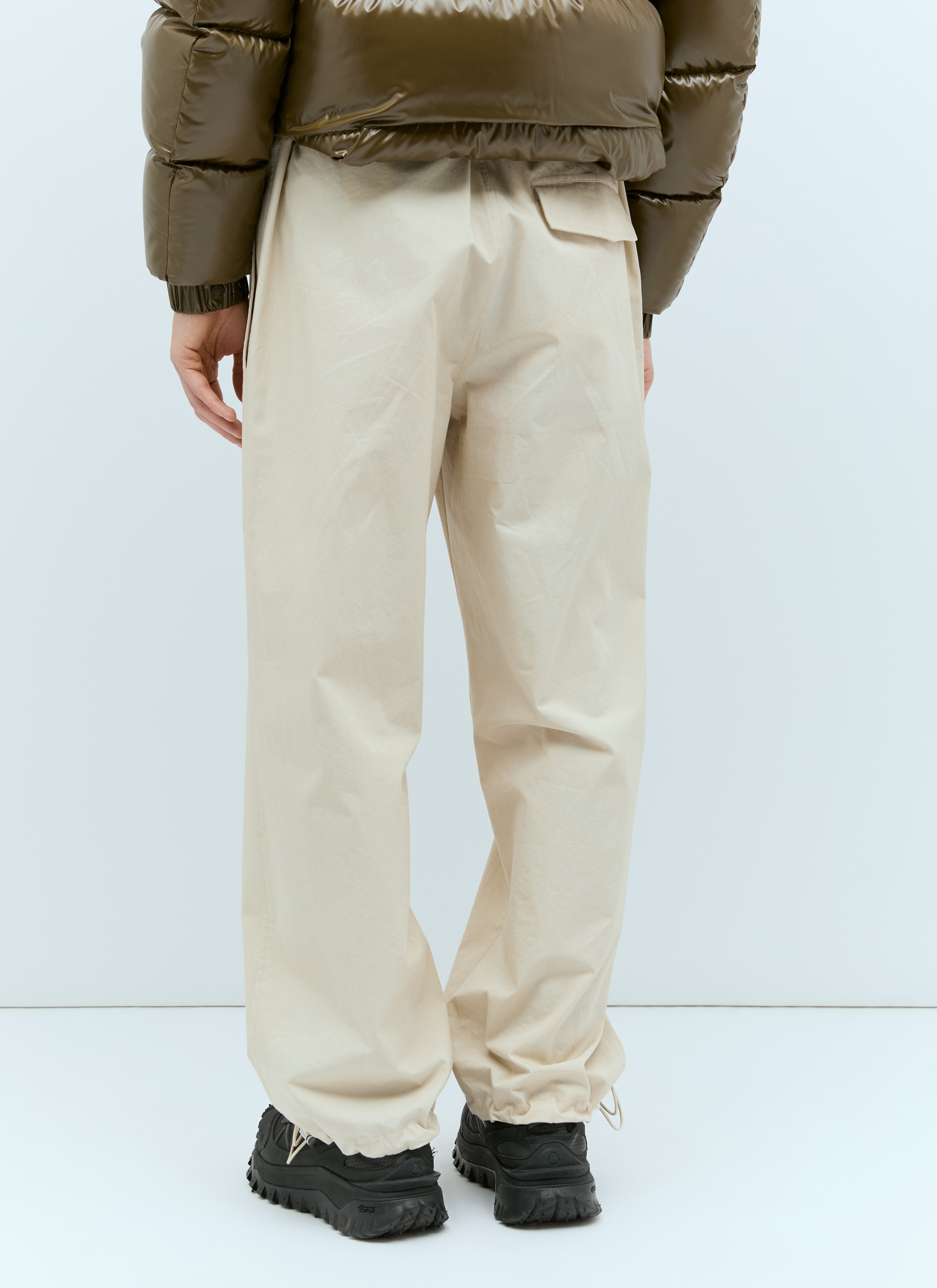 Drawstring Poplin Pants - 5