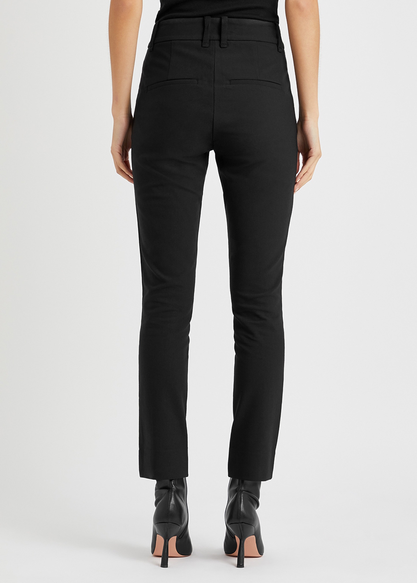 Slim-leg stretch-cotton trousers - 3