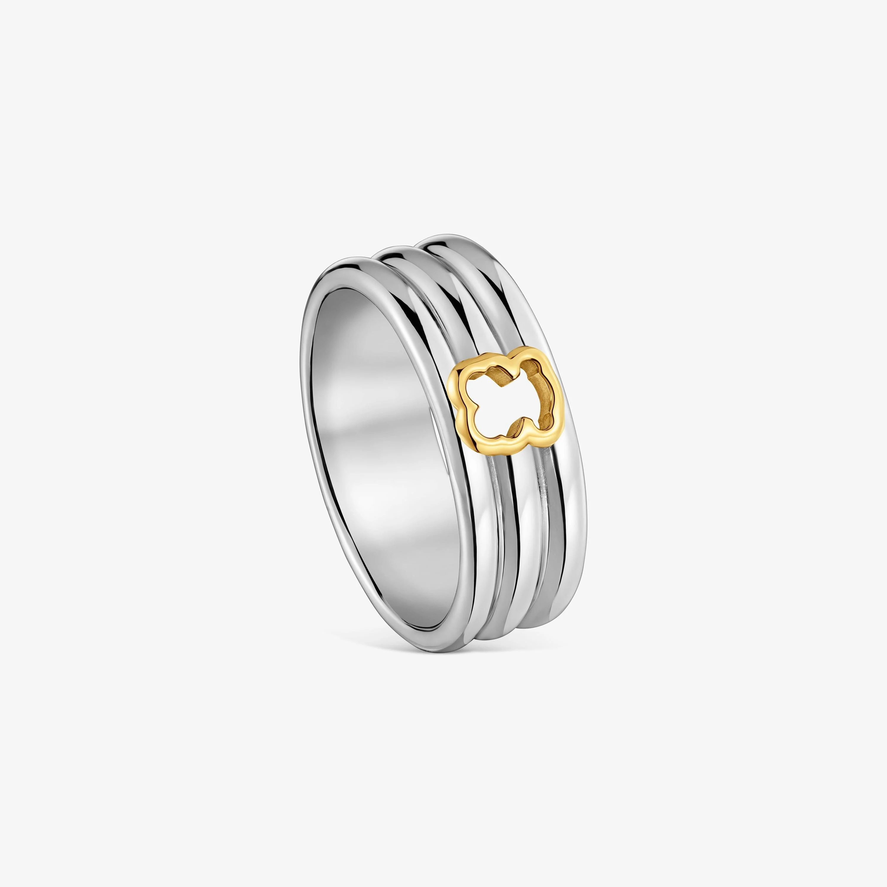 7-mm steel Ring with two-tone bear TOUS Galia - 1