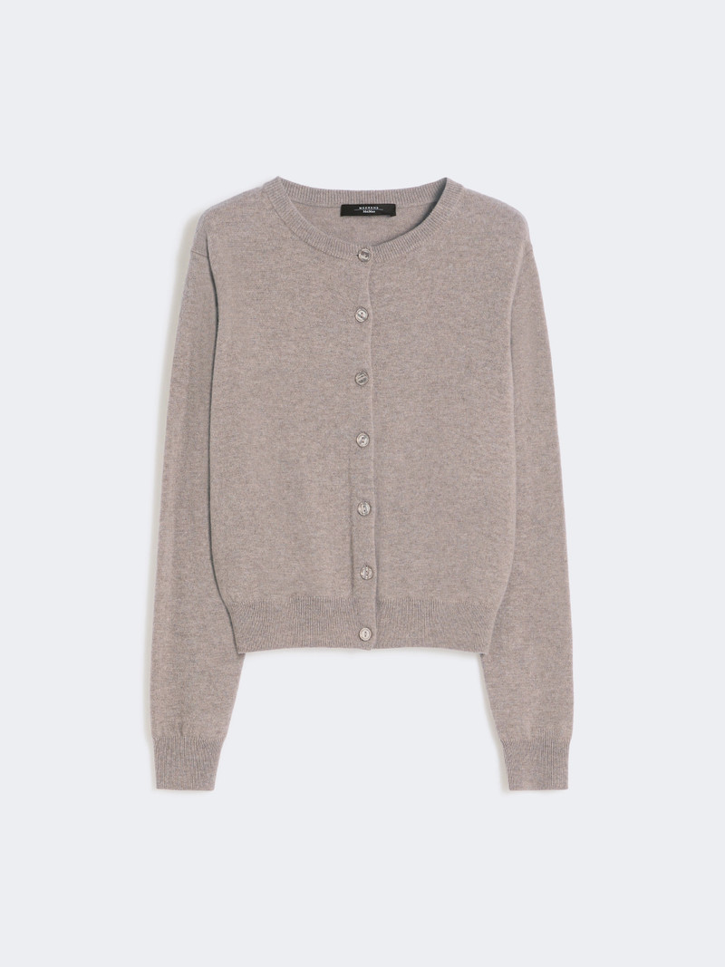 NEBBIA Wool and cashmere cardigan - TURTLEDOVE 1