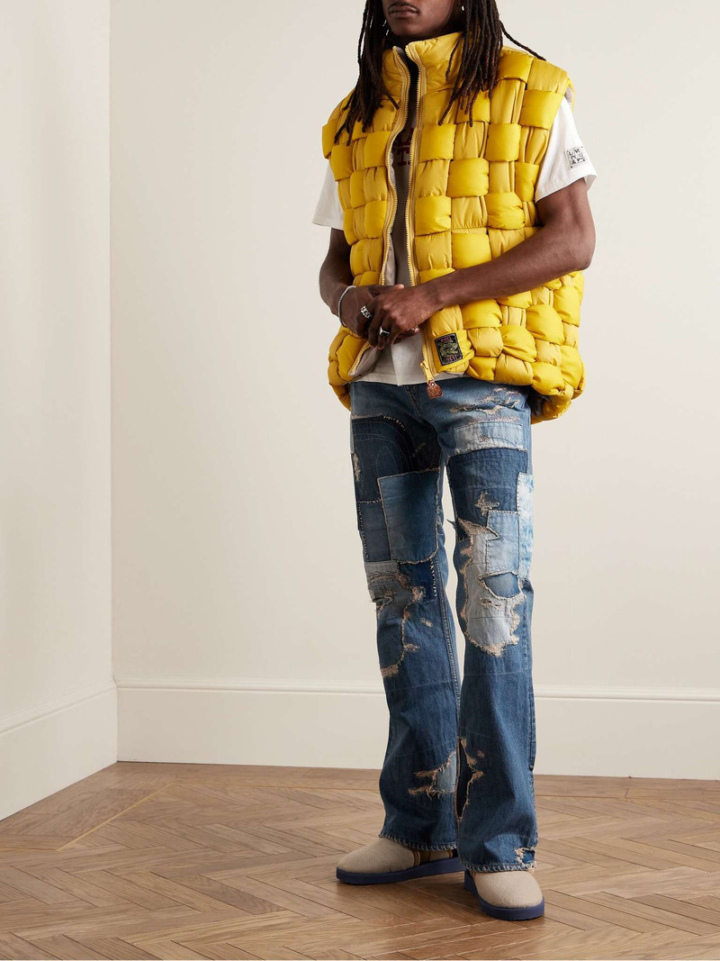 Kapital Crazy Dixie Flared Distressed Patchwork Jeans outlook