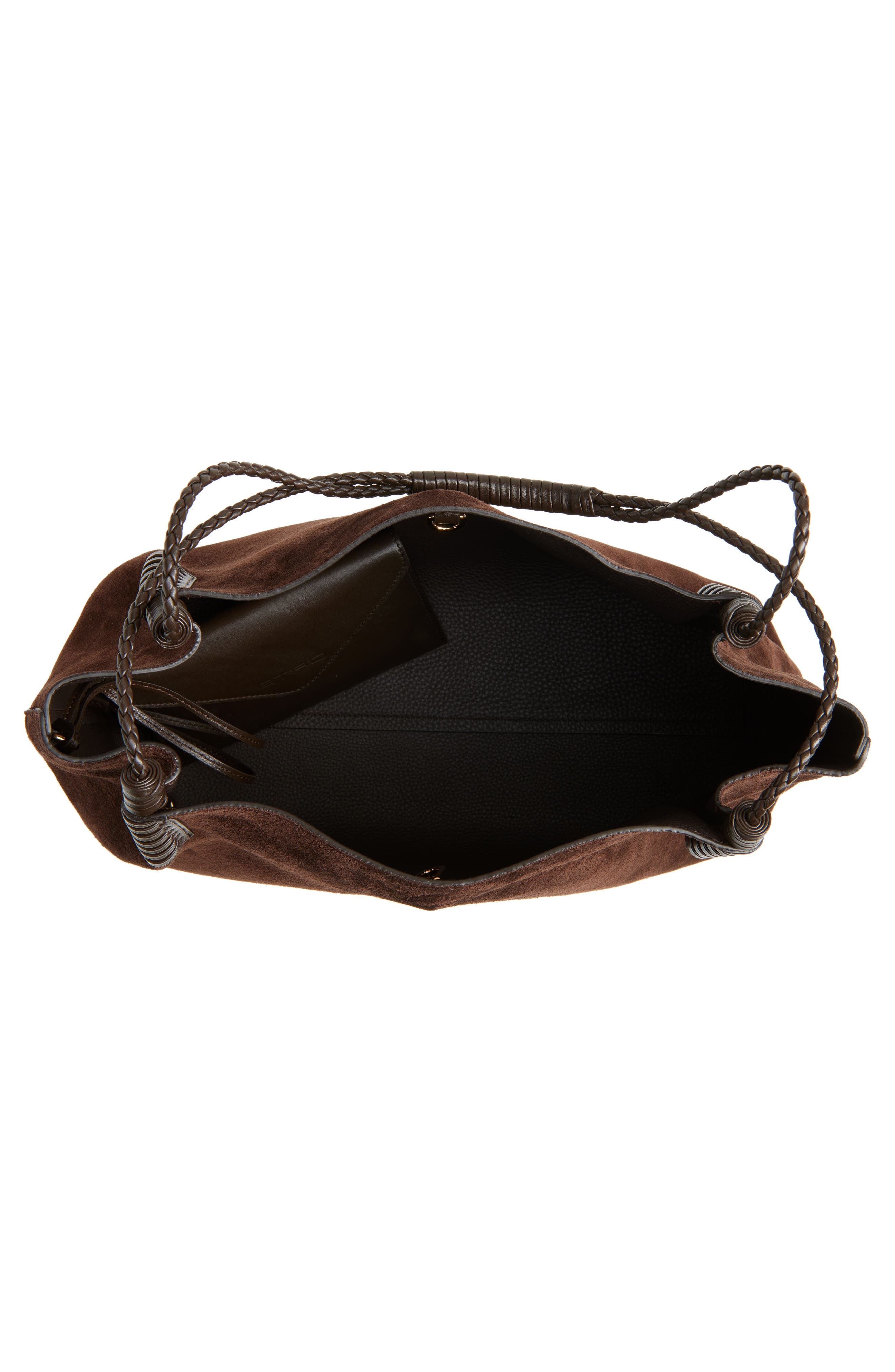Etro Medium Libra Suede Shopping Tote in M0406 Dark Brown at Nordstrom - 5