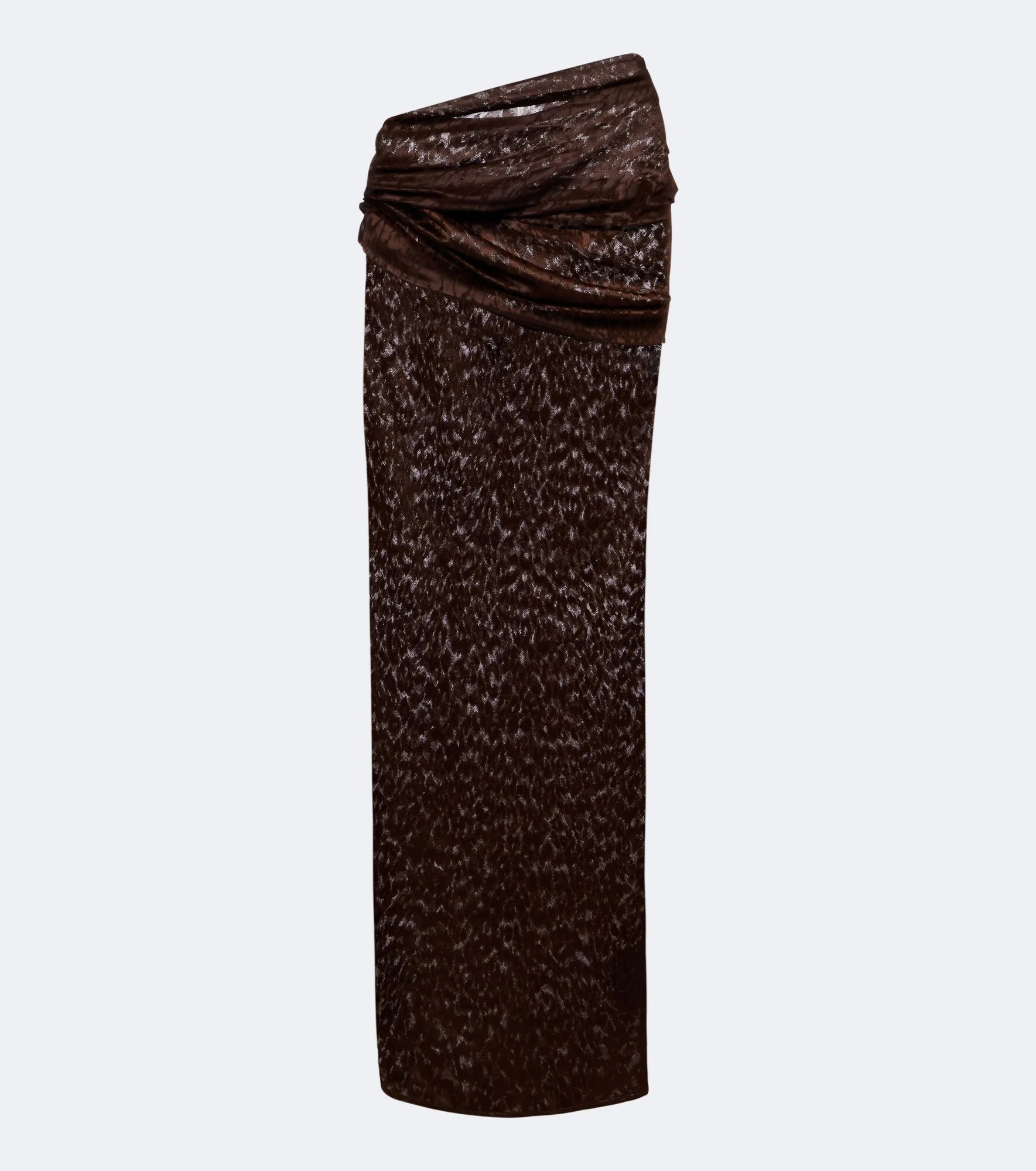Draped lace maxi skirt - 1