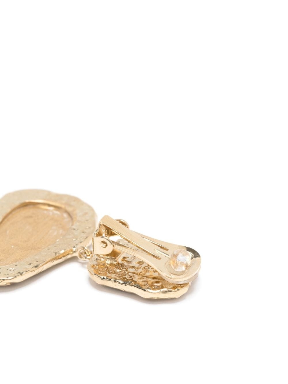 glass crystal-embellished drop earrings - 3