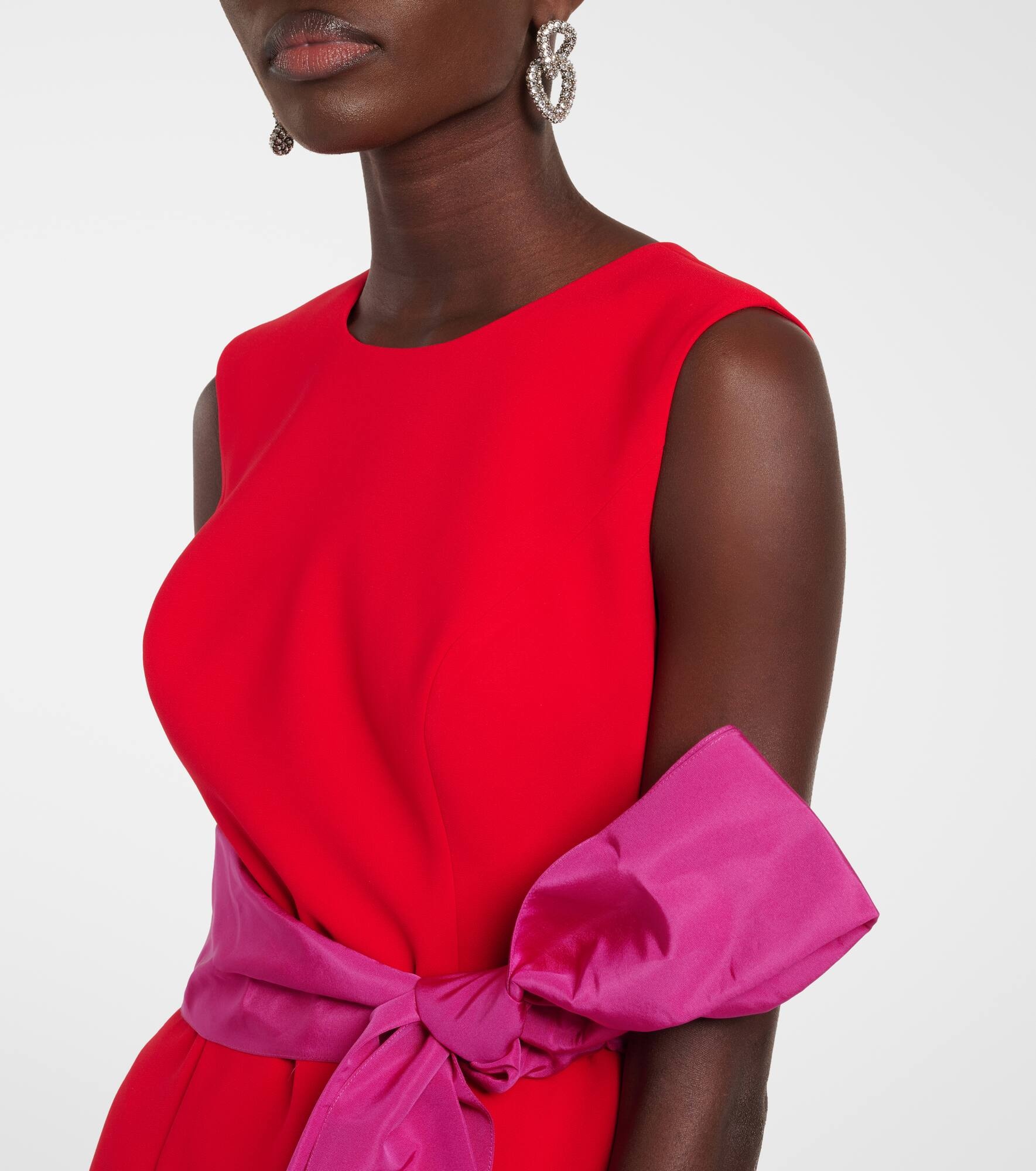 Bow-detail midi dress - 4