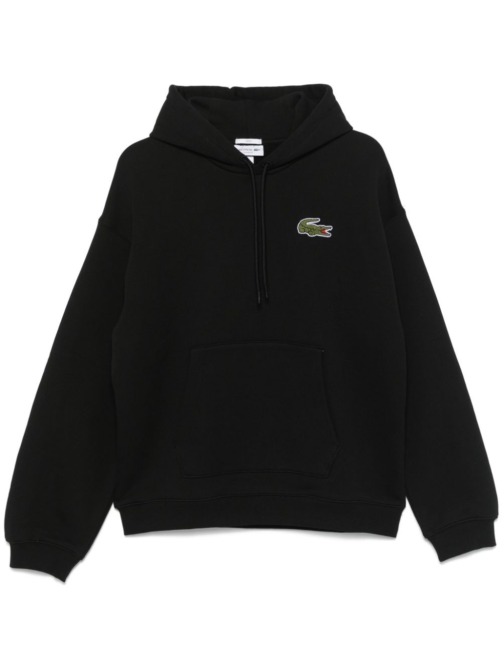 crocodile-patch hoodie - 1