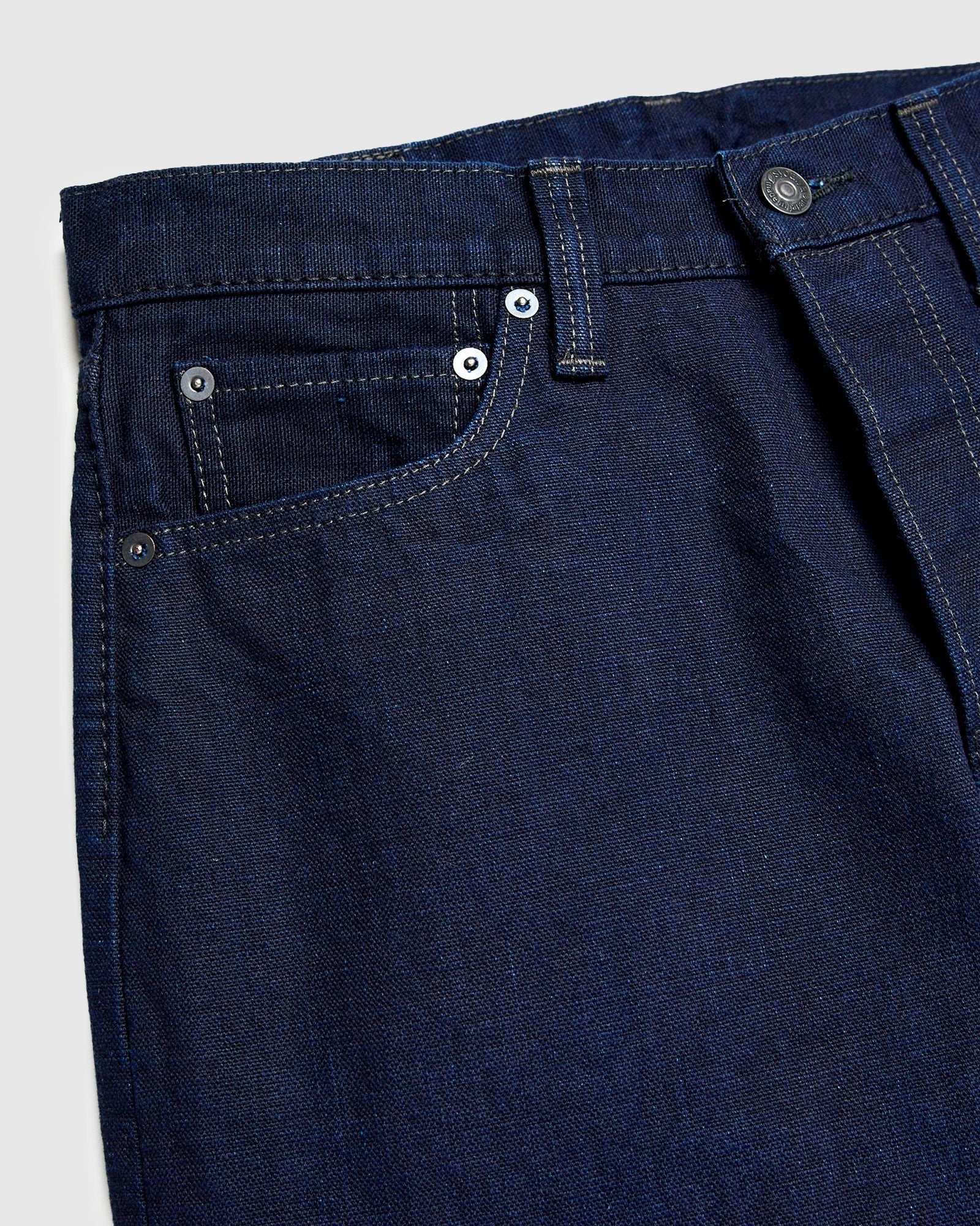 1175 "Double Indigo" 13.5oz Duck Canvas Pants - Relaxed Tapered Fit - 5