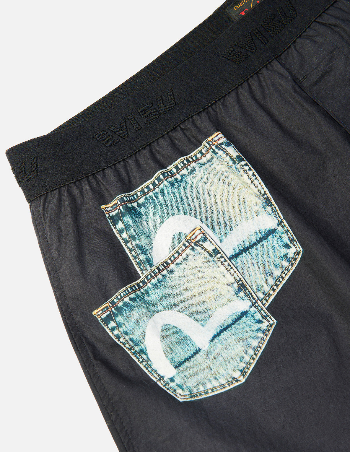 DENIM JEANS PRINT BOXERS SHORTS - 3