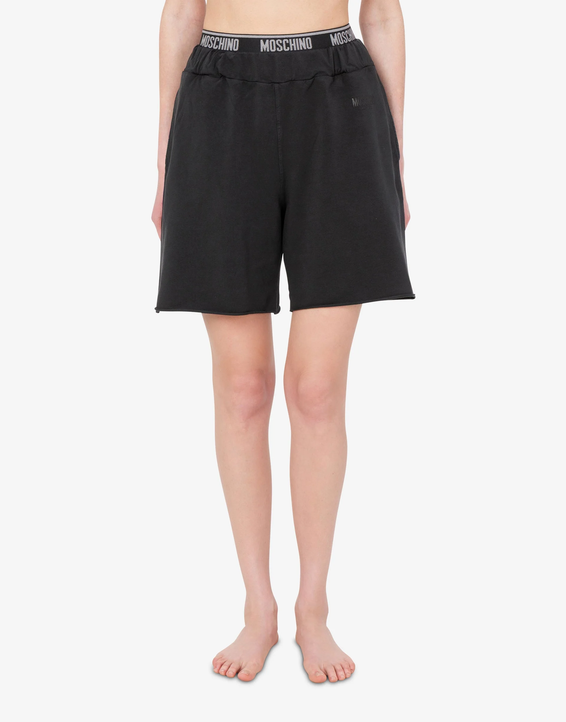 GARMENT-DYED COTTON FLEECE SHORTS - 1