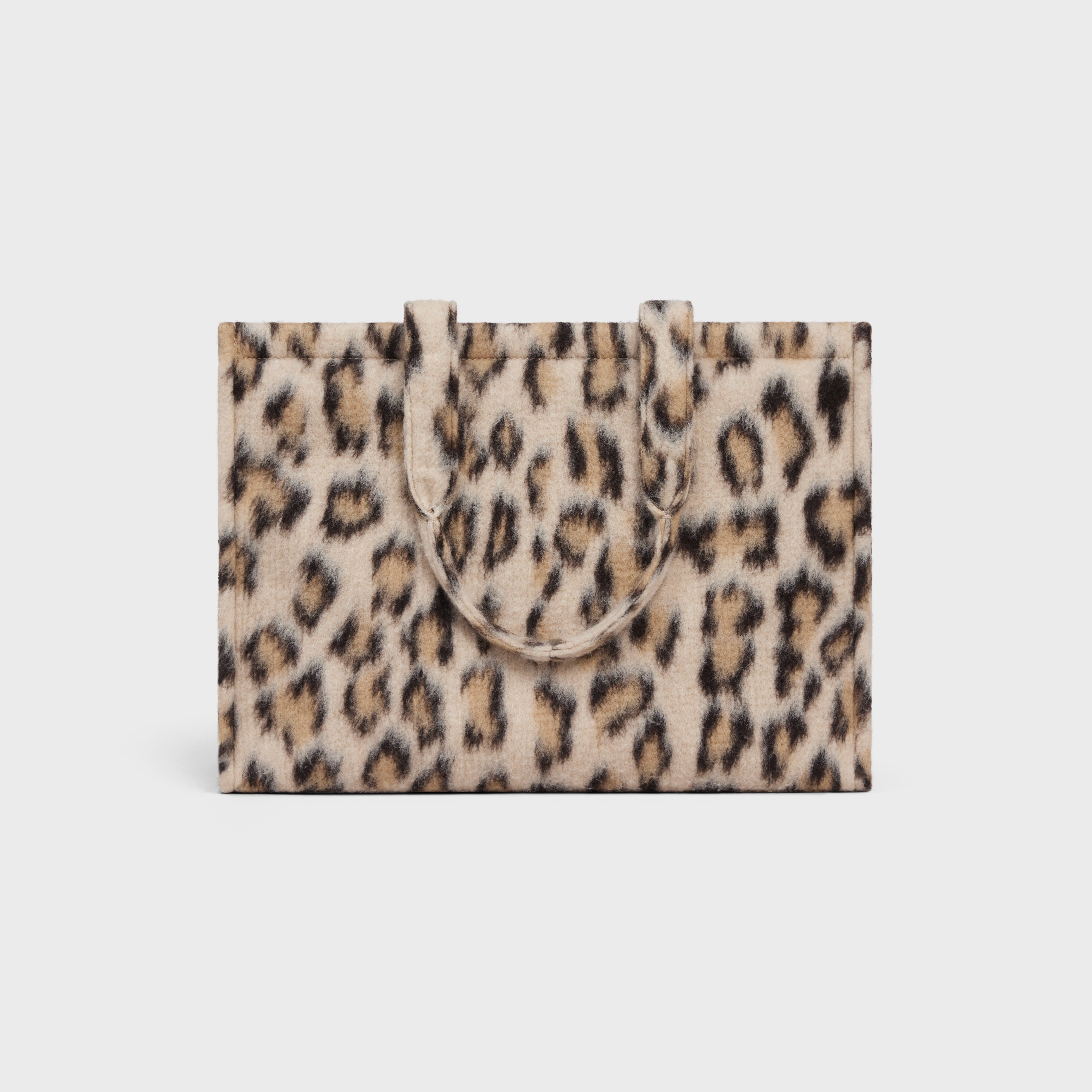Large Cabas Thais in LEOPARD TEXTILE AND CALFSKIN - 3