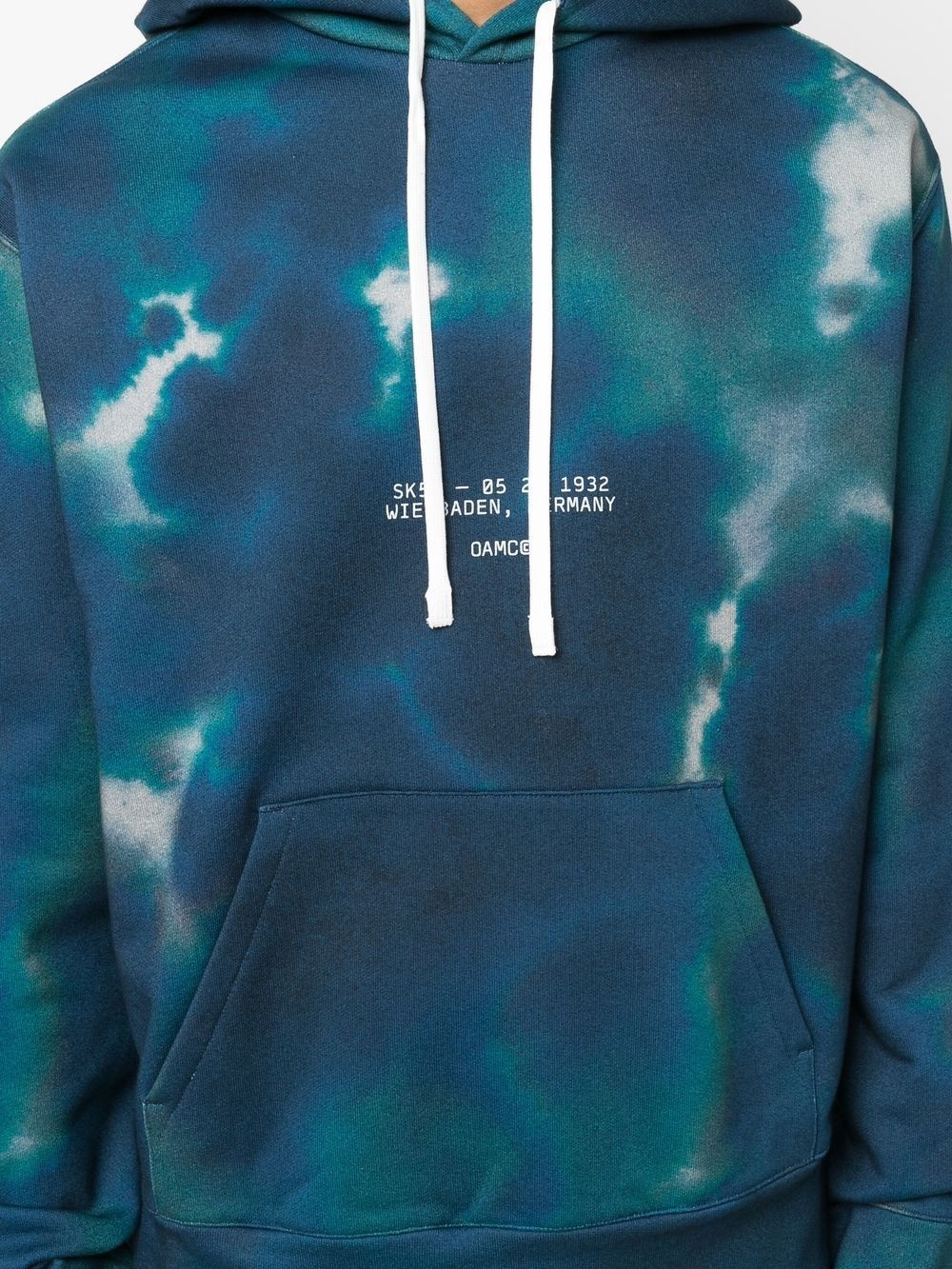 tie-dye cotton hoodie - 5