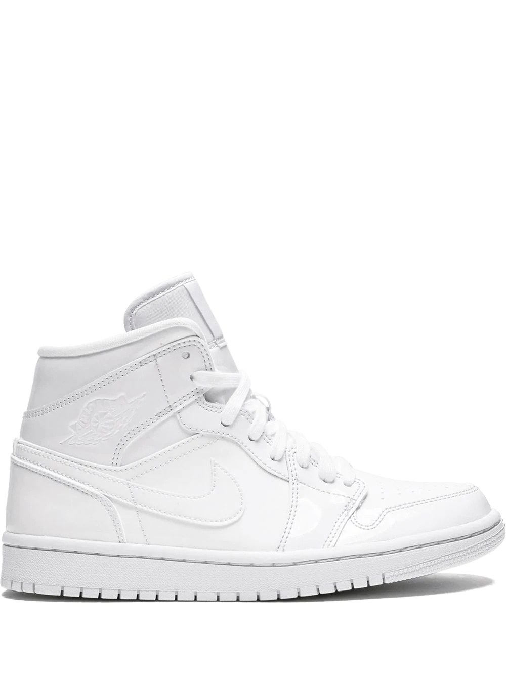 Air Jordan 1 Mid "Triple White Patent Leather" sneakers - 1