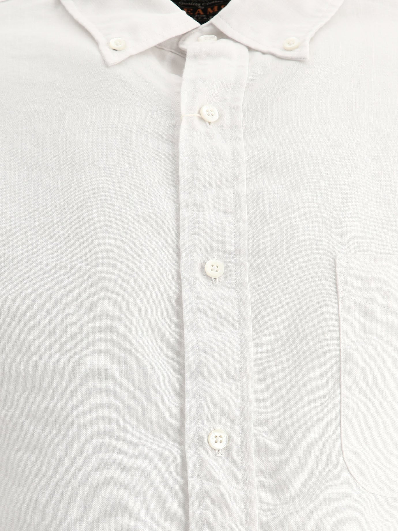 Beams Plus Linen Shirt With Chest Pocket - 3