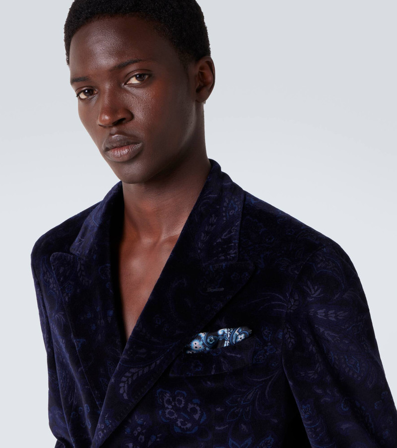 Etro Printed silk twill pocket square outlook