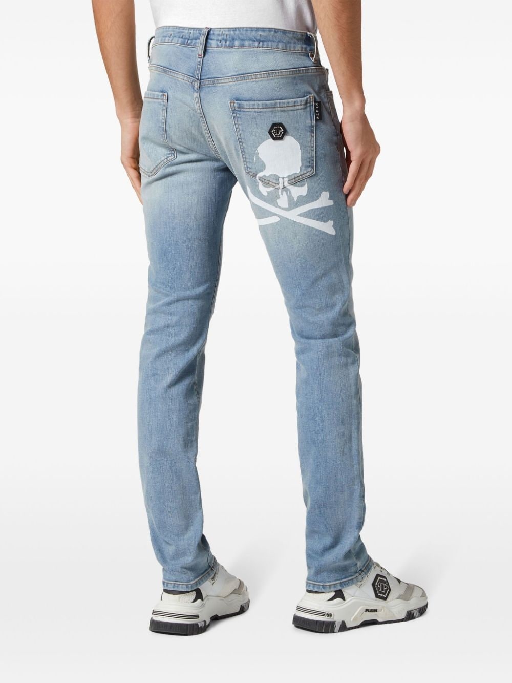 Skull slim-cut jeans - 3