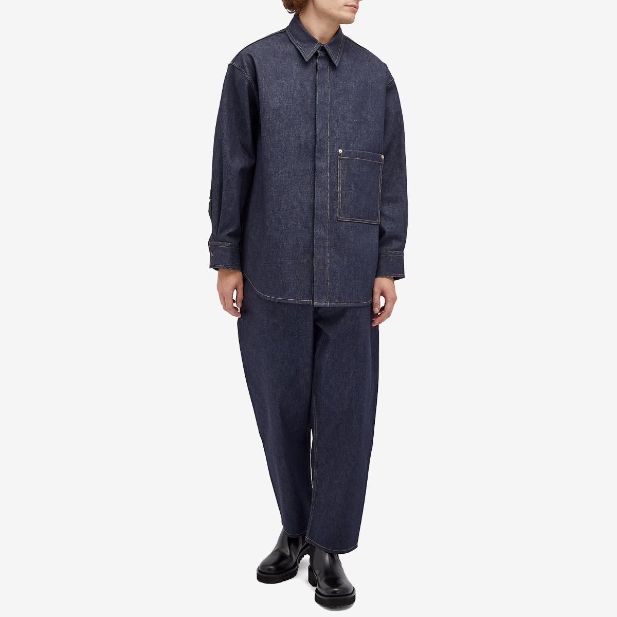 Valentino Raw Denim Overshirt - 4