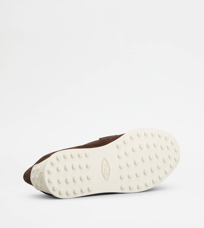 LOAFERS IN SUEDE - BROWN 4