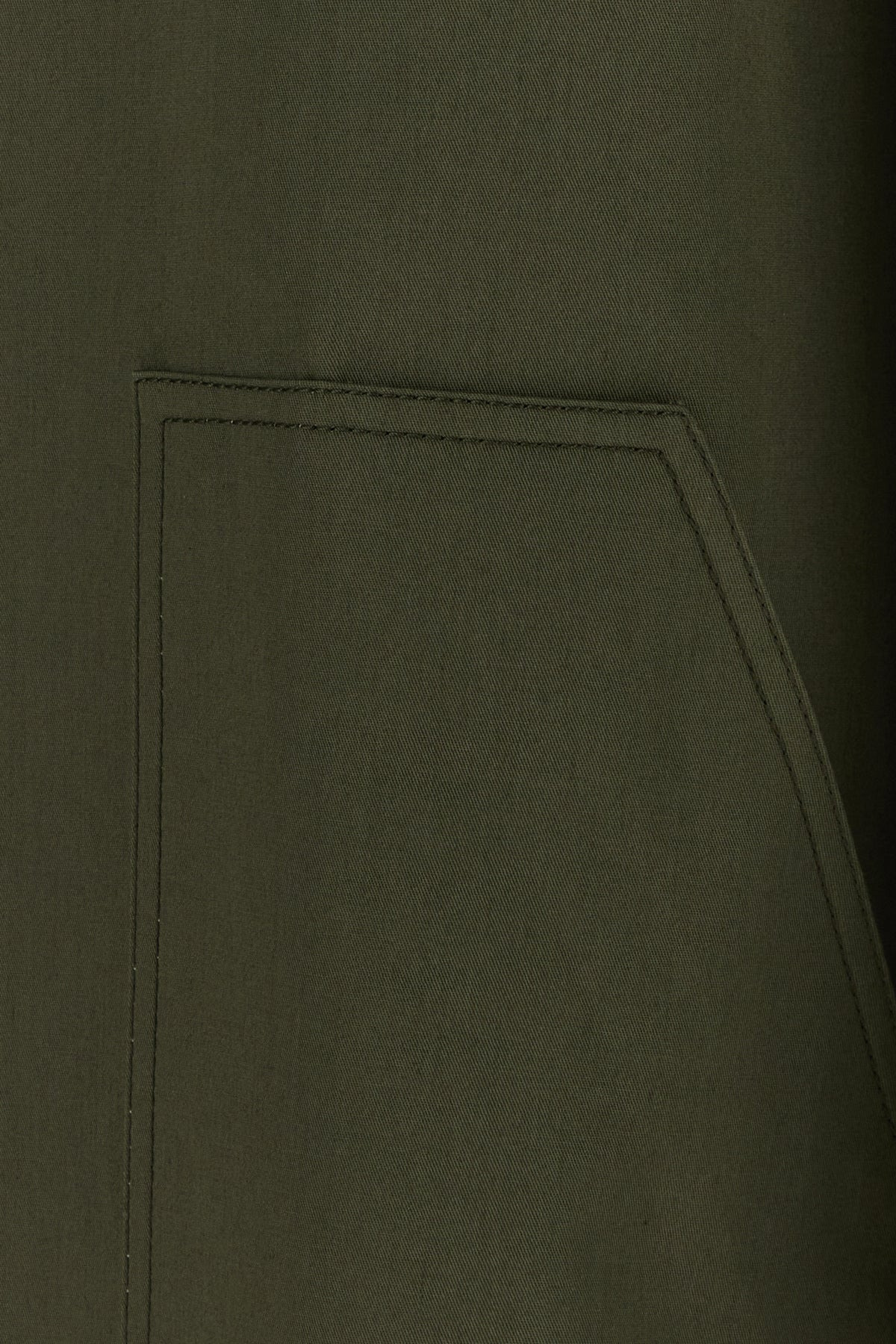 Army green cotton trench coat - 5