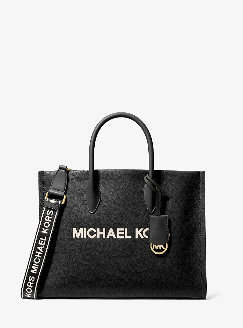 Mirella Medium Pebbled Leather Tote Bag - 1