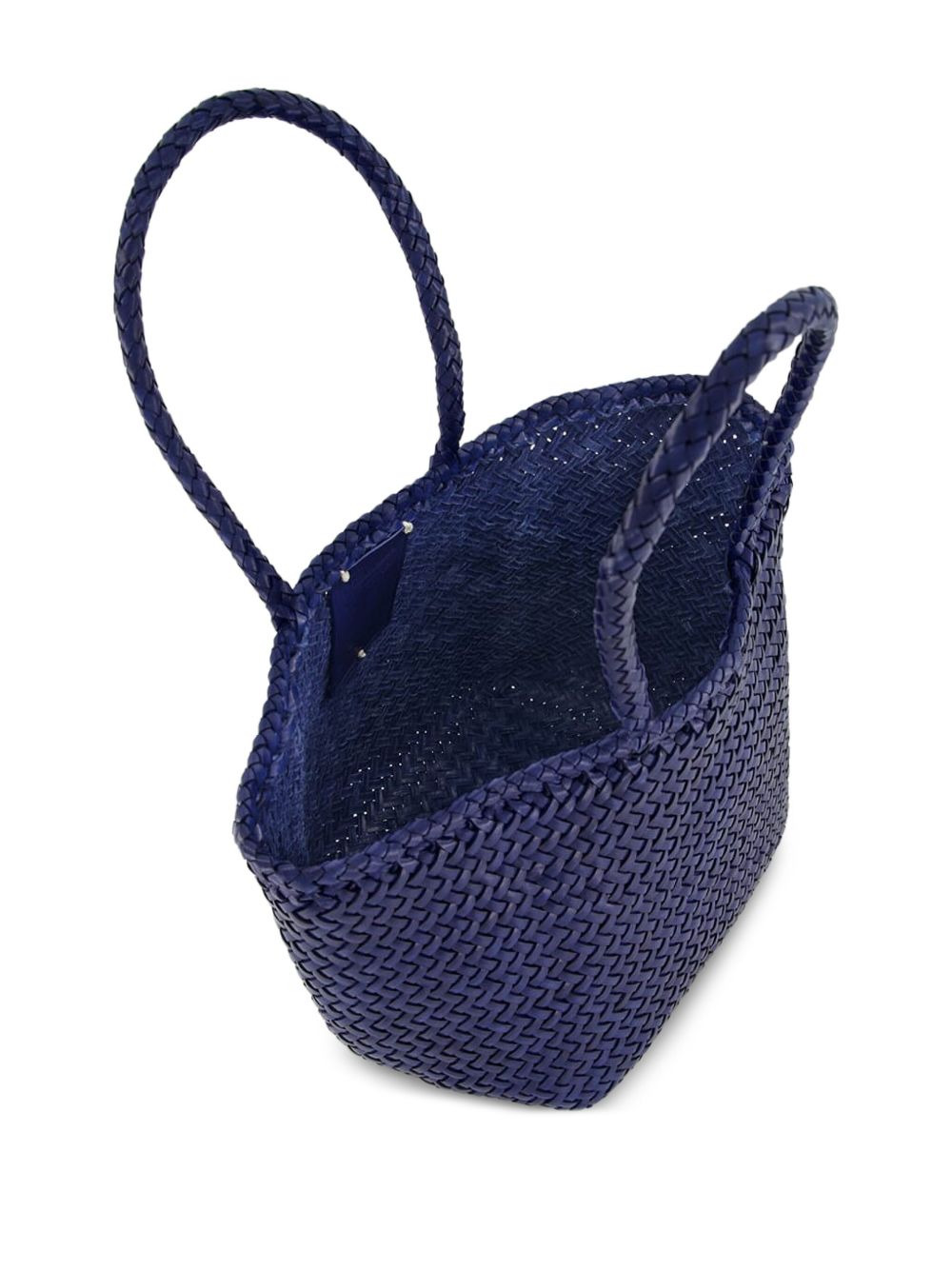 small Grace leather woven tote bag - 3