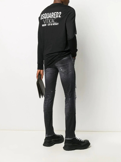 DSQUARED2 logo-print sweatshirt outlook