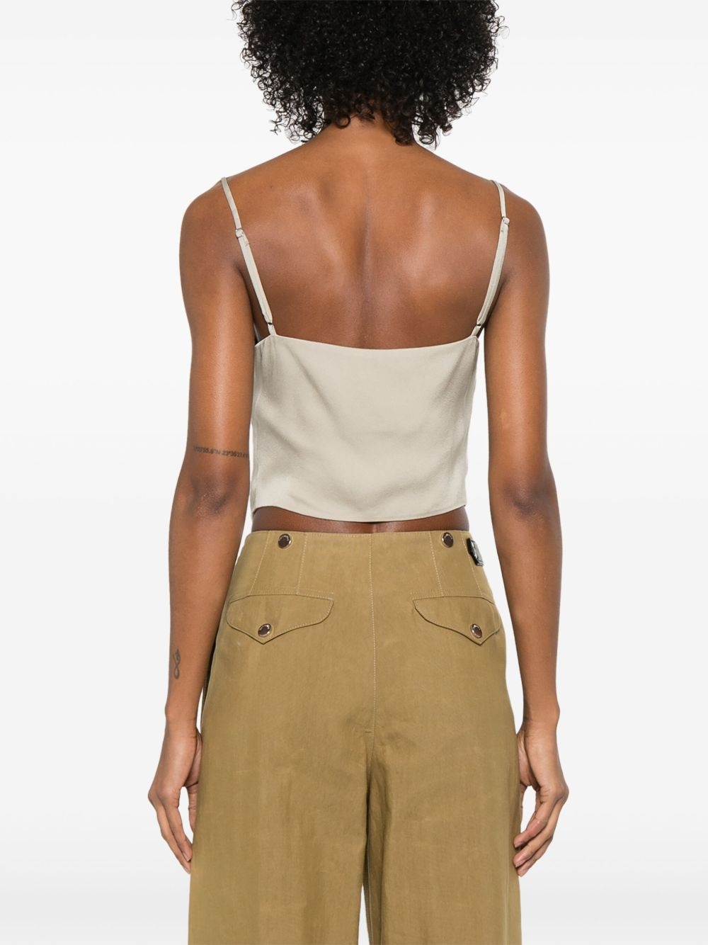sleeveless crop top - 4