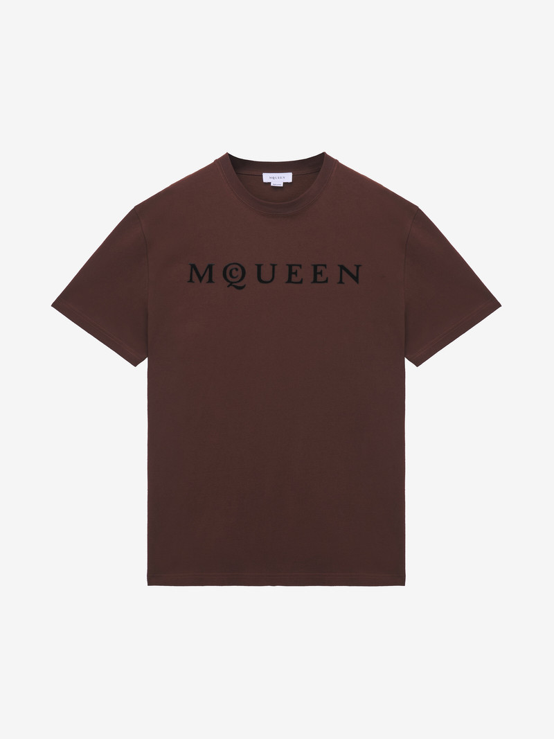 Flocked McQueen Logo T-shirt 1