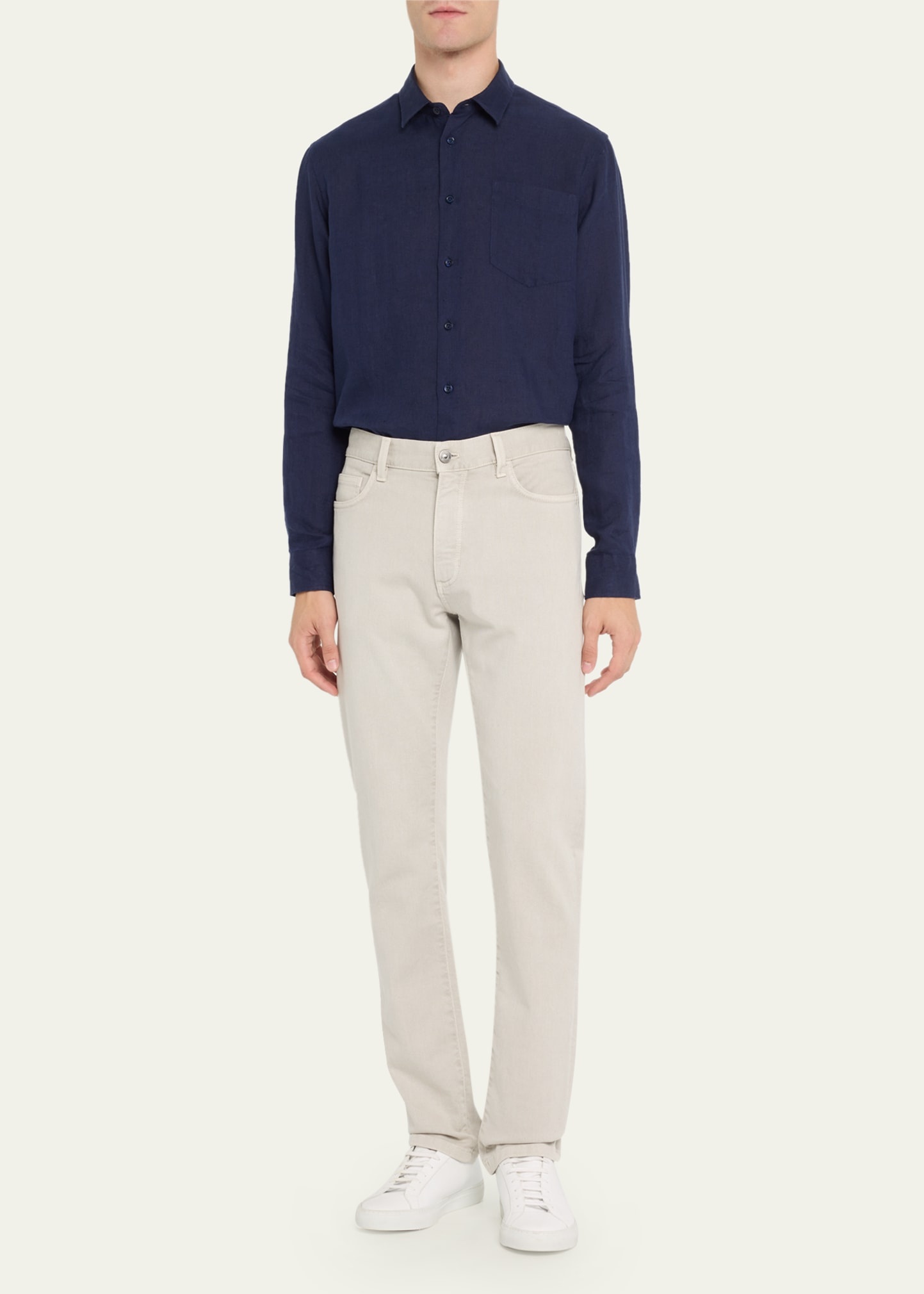 Caroubis Linen Pocket Sport Shirt - 2