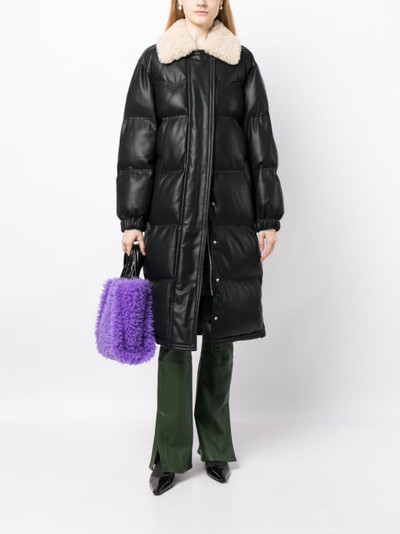 STAND STUDIO Fabiola quilted faux-leather coat outlook