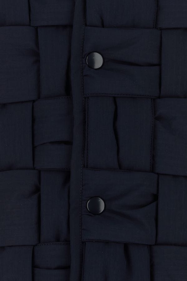 Navy blue nylon padded vest - 3