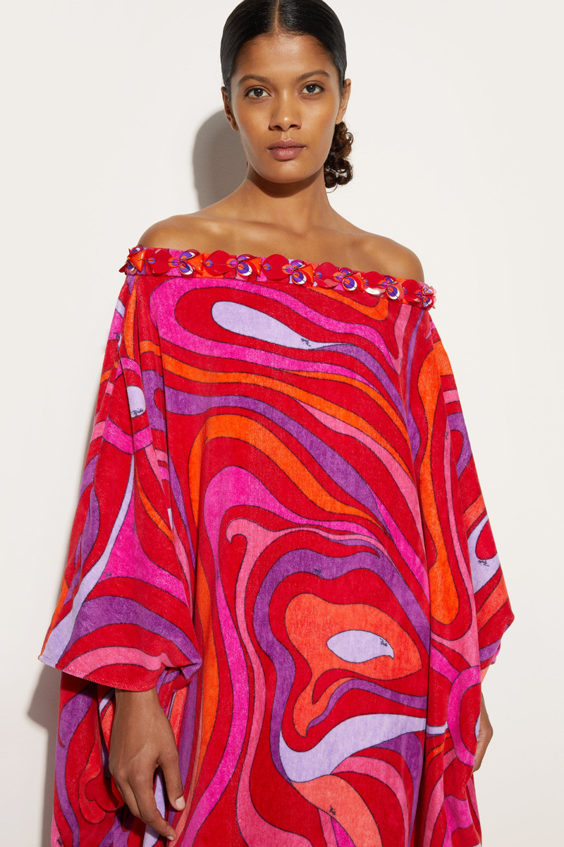 MARMO PRINT EMBROIDERED KAFTAN 5