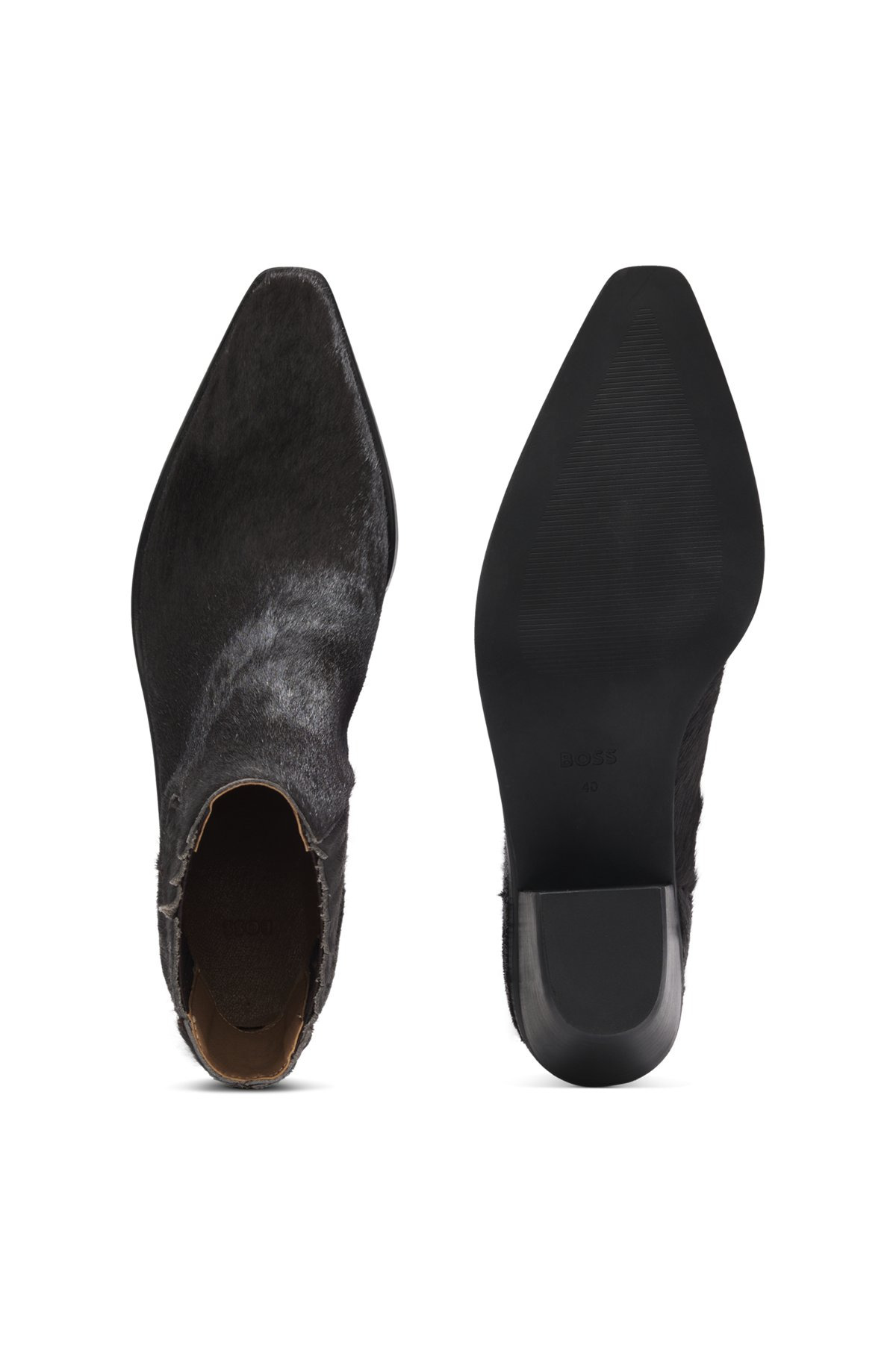 ANKLE BOOTS IN PONY-HAIR LEATHER - 5
